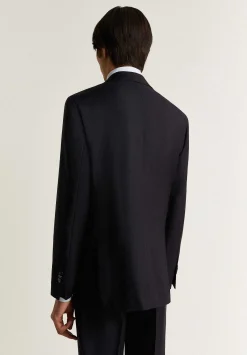Scalpers Suits<Navy Blue Wool Structured Suit