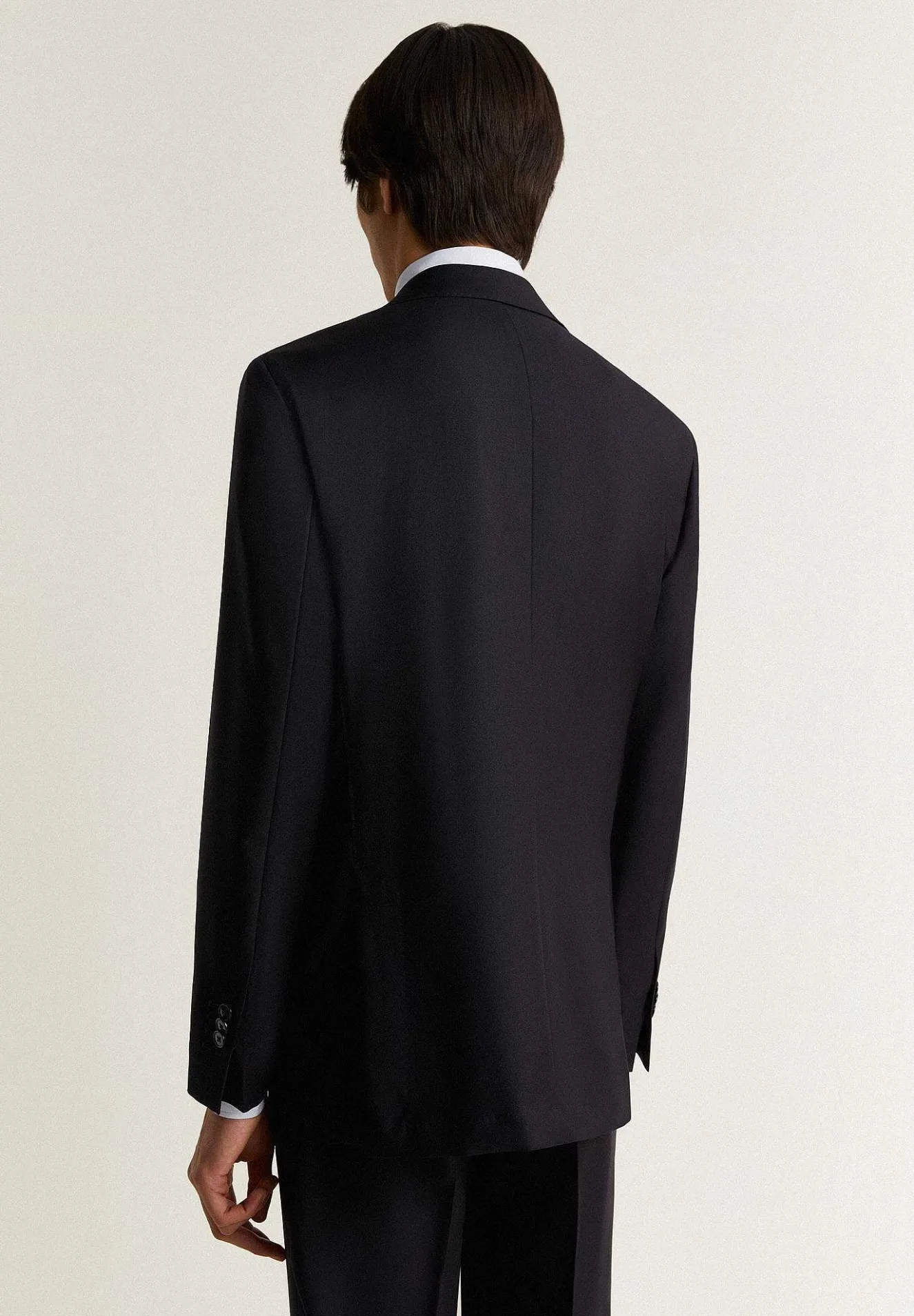 Scalpers Suits<Navy Blue Wool Structured Suit