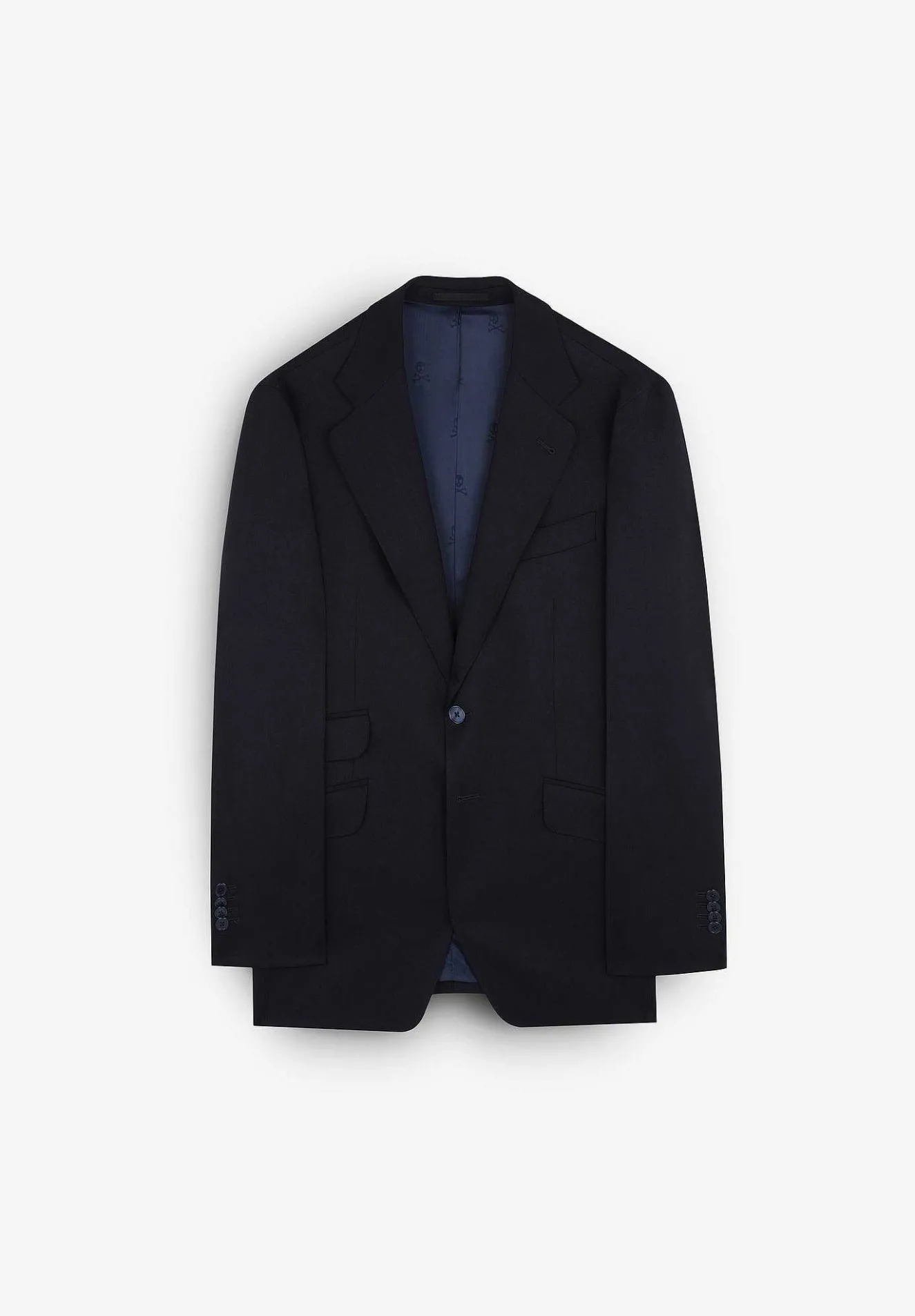 Scalpers Suits<Navy Blue Wool Suit