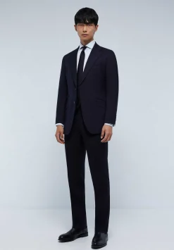 Scalpers Suits<Navy Blue Wool Suit