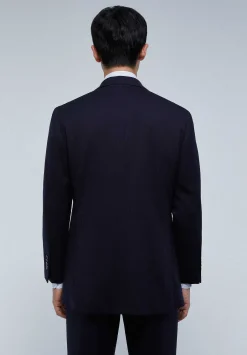 Scalpers Suits<Navy Blue Wool Suit
