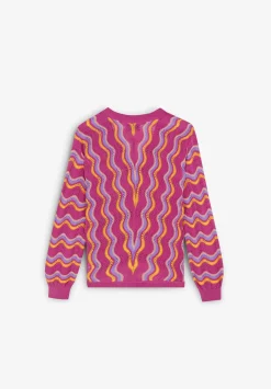 Scalpers Sweaters And Cardigans<Openwork Waves Knitted Sweater