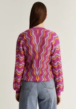 Scalpers Sweaters And Cardigans<Openwork Waves Knitted Sweater