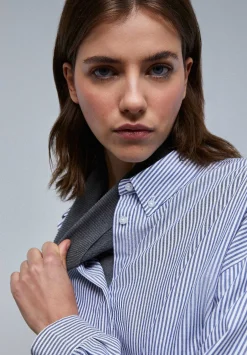 Scalpers Shirts<Oxford Shirt With Button Collar