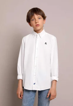 Scalpers Shirts<Oxford Shirt With Button Collar