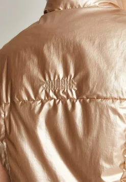 Scalpers Jackets And Trench<Padded Vest With Bow Detail