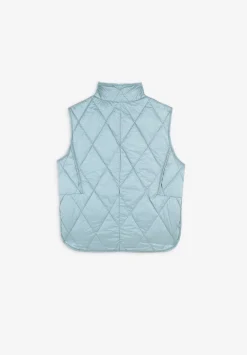 Scalpers Jackets And Vests<Padded Vest With Metallic Pockets