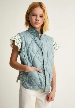 Scalpers Jackets And Vests<Padded Vest With Metallic Pockets