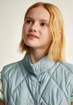 Scalpers Jackets And Vests<Padded Vest With Metallic Pockets