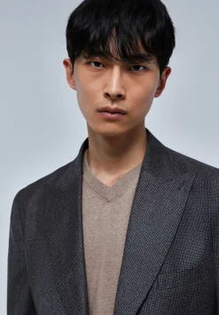 Scalpers Suits<Premium Gray Spearhead Checked Suit