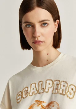 Scalpers T-Shirts And Tops<Print Lurex T-Shirt
