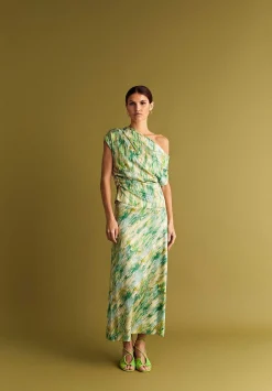 Scalpers Skirts<Print Midi Skirt