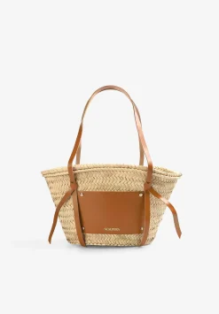 Scalpers Fur<Raffia Carrycot Bag