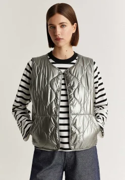 Scalpers Jackets And Trench<Round Neck Padded Vest