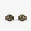Scalpers Twins<Round Old Gold Cufflinks