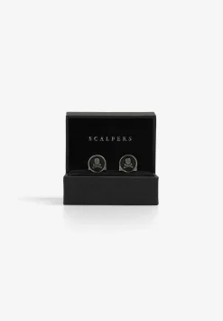 Scalpers Twins<Round Skull Cufflinks