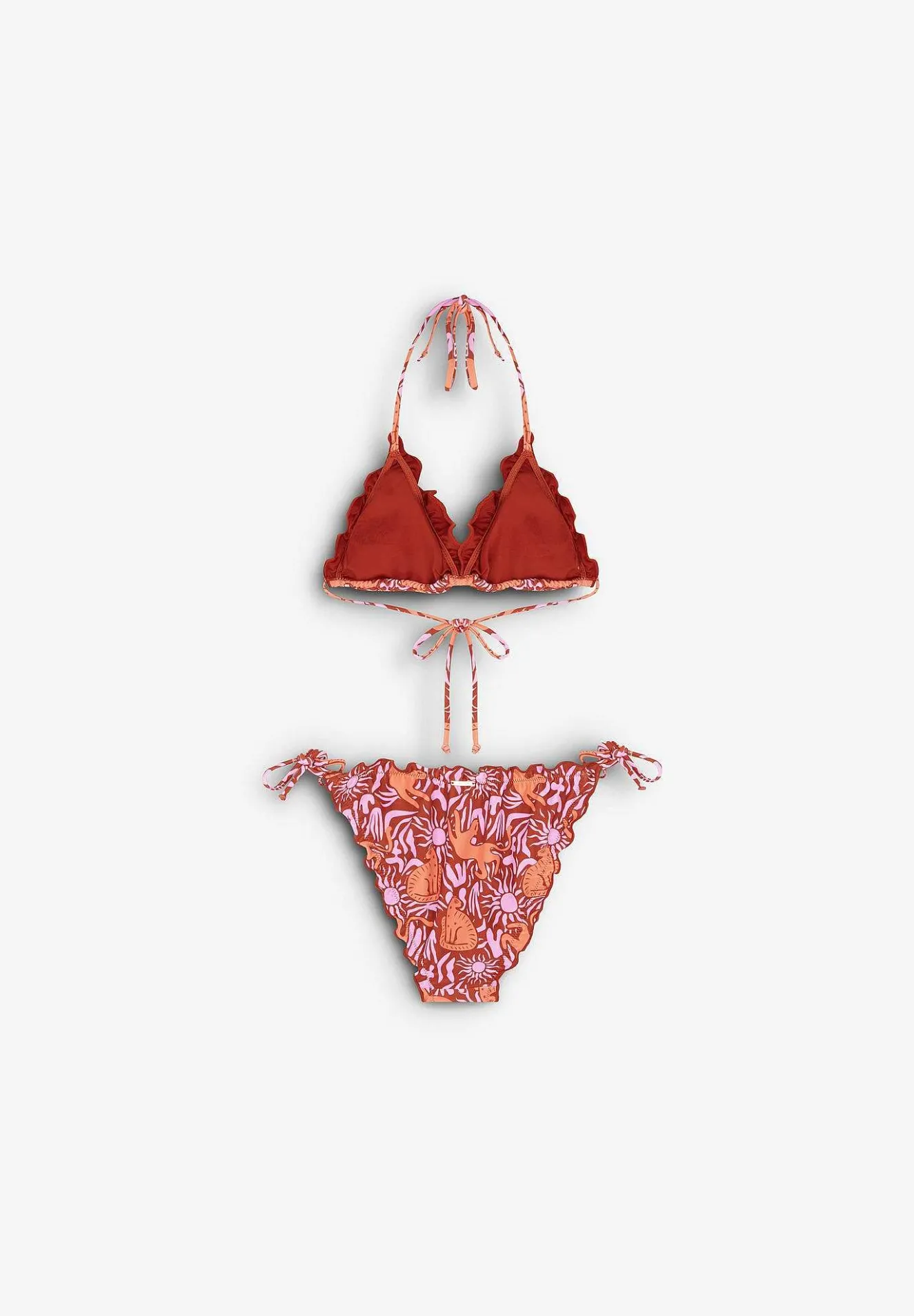 Scalpers Bikinis And Swimsuits<Ruffle Print Bikini