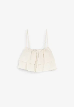 Scalpers T-Shirts And Tops<Ruffled Cropped Top