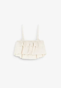 Scalpers T-Shirts And Tops<Ruffled Cropped Top
