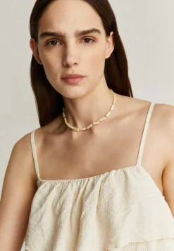Scalpers T-Shirts And Tops<Ruffled Cropped Top
