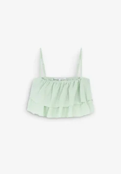 Scalpers T-Shirts And Tops<Ruffled Cropped Top