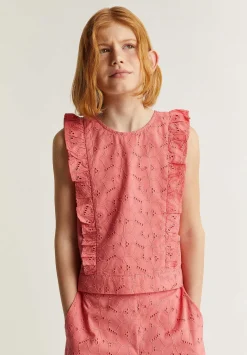 Scalpers Shirts<Ruffled Die-Cut Top