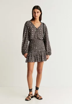 Scalpers Skirts<Ruffled Gathered Mini Skirt