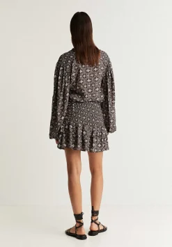 Scalpers Skirts<Ruffled Gathered Mini Skirt