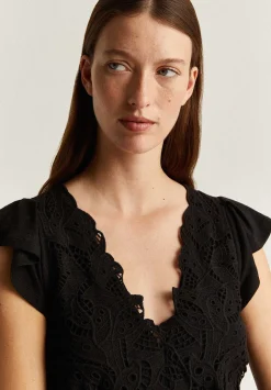 Scalpers T-Shirts And Tops<Rustic Lace Front T-Shirt