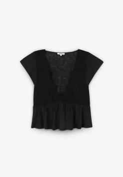 Scalpers T-Shirts And Tops<Rustic Lace Front T-Shirt