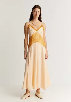 Scalpers Dresses<Satin Lingerie Midi Dress