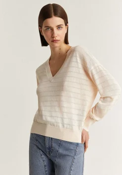 Scalpers Sweaters And Cardigans<Semi-Transparent Striped Sweater