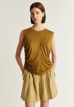 Scalpers T-Shirts And Tops<Side Gathered Lurex T-Shirt