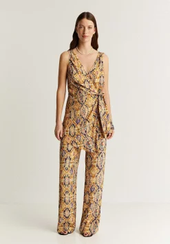 Scalpers Blazers And Vests<Side Knot Print Vest