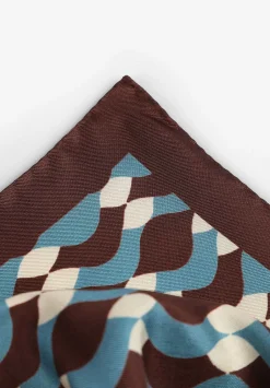 Scalpers Handkerchiefs<Silk Scarf Wave Motifs