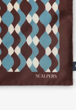 Scalpers Handkerchiefs<Silk Scarf Wave Motifs