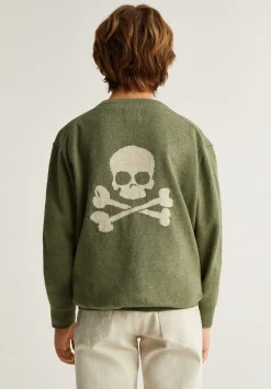 Scalpers Sweaters And Cardigans<Skull Contrast Back Sweater