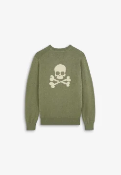 Scalpers Sweaters And Cardigans<Skull Contrast Back Sweater