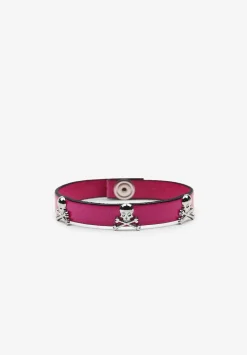 Scalpers Imitation Jewelry<Skull Leather Bracelet