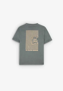 Scalpers Tshirts<Skull Silhouette Print T-Shirt