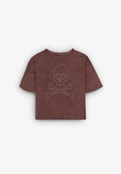 Scalpers T-Shirts And Tops<Strass Back Skull T-Shirt