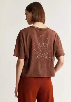 Scalpers T-Shirts And Tops<Strass Back Skull T-Shirt