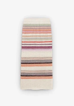 Scalpers Skirts<Striped Crochet Midi Skirt