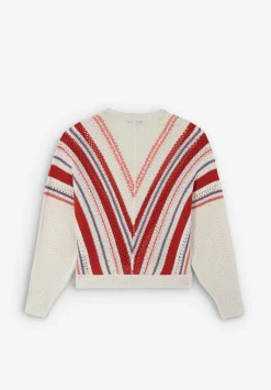 Scalpers Sweaters And Cardigans<Striped Crochet Sweater