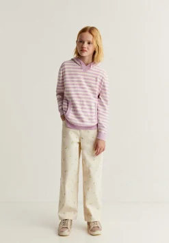 Scalpers Spot<Striped Hooded Sweater
