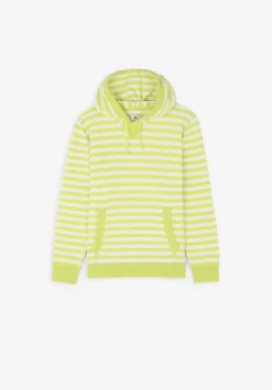 Scalpers Spot<Striped Hooded Sweater