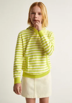 Scalpers Spot<Striped Hooded Sweater