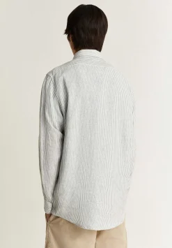 Scalpers Casual<Striped Linen Shirt