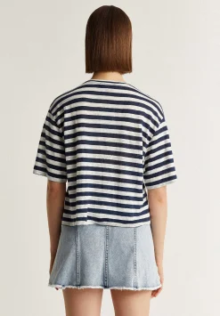 Scalpers T-Shirts And Tops<Striped Linen T-Shirt