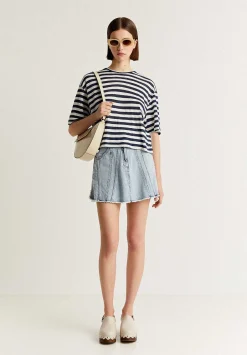 Scalpers T-Shirts And Tops<Striped Linen T-Shirt